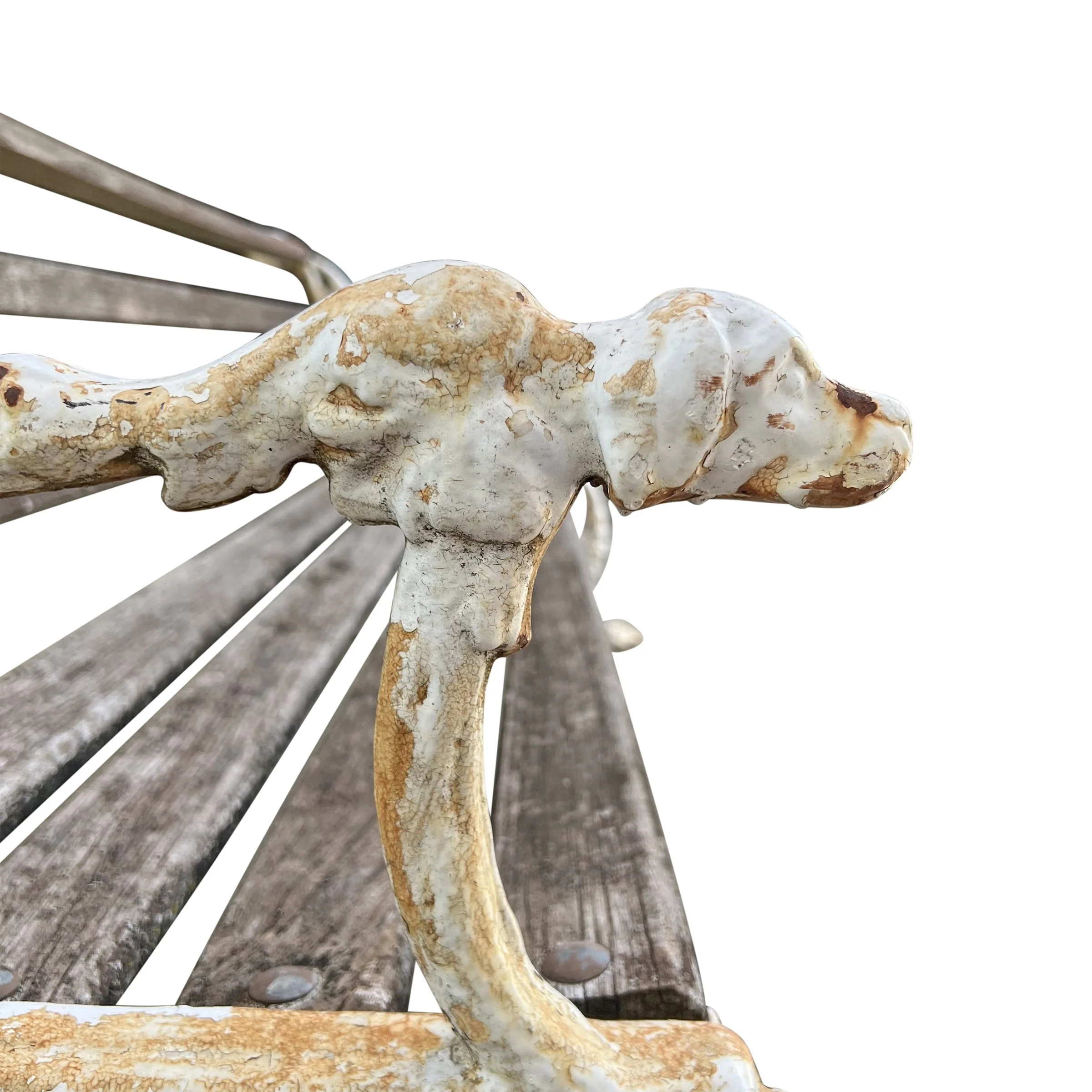19th Century English 'Dog and Snake' Garden Bench — RIGHT | PROPER